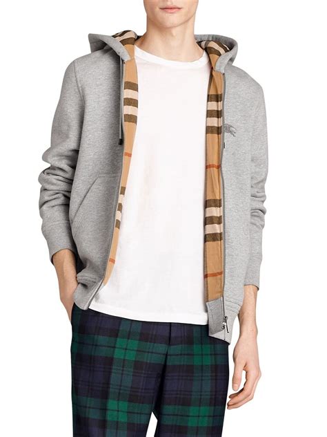 men burberry zip up hoodie|heavy weight hoodie burberry.